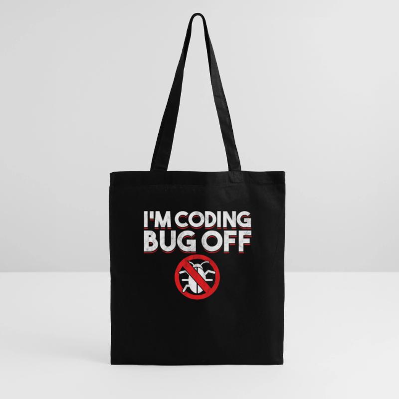 I´m Coding Bug Off Coder Programmer Developer Gift Tote Bag