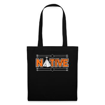 USA cadeau amérindien amérindien - Sac en tissu - noir - Devant