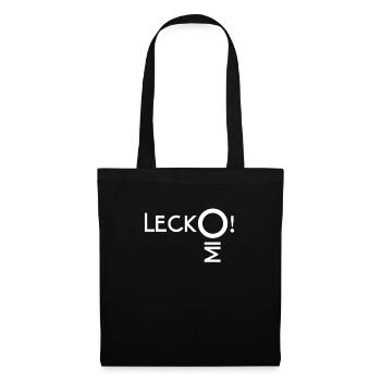 Lustiger Spruch - Lecko Mio - Stoffbeutel - Schwarz - Vorne