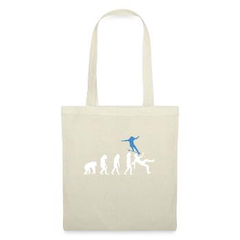 Skateboarder Evolution Skateboard Skateboarding - Stoffbeutel - Natur - Vorne