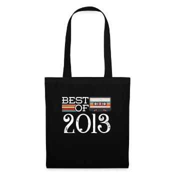 2013 Vintage 7. Geburtstag Jubiläumsgeschenk - Stoffbeutel - Schwarz - Vorne