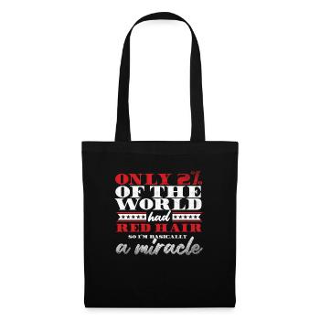 Red Hair Redhead Miracle Redheads Ginger Gift - Tote Bag - black - Front