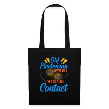 Electrician Electrical Engineer Gift Electronics Technician - Tote Bag - black - Front