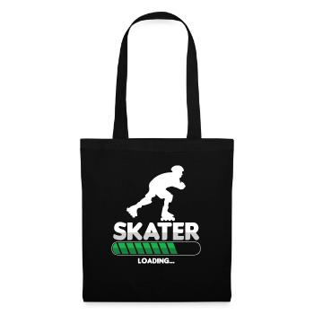 Skater Laden Inline Skating Rollerblading Geschenk - Stoffbeutel - Schwarz - Vorne