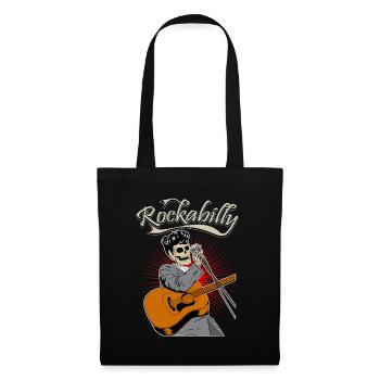 Rockabilly Pinup Rock and Roll Old School Vintage - Sac en tissu - noir - Devant