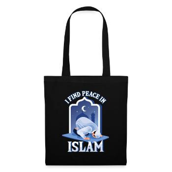 Frieden im Islam Muslim Allah Gebetsmoschee Namaz - Stoffbeutel - Schwarz - Vorne