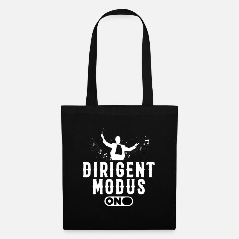 Dirigent Modus Dirigent Orchester Musik Note Geschenk - Stoffbeutel - Schwarz