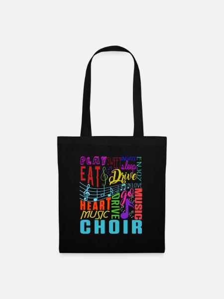 Chormusik Chor Chor Musik Dirigent Geschenk - Stoffbeutel - Schwarz