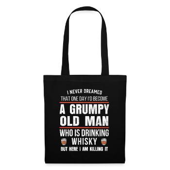 Mens Whiskey Gift For Bourbon Drinkers Funny - Tote Bag - black - Front