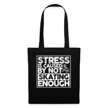 Roller skates driving roller skate roller skate roller skate - Tote Bag - black - Front