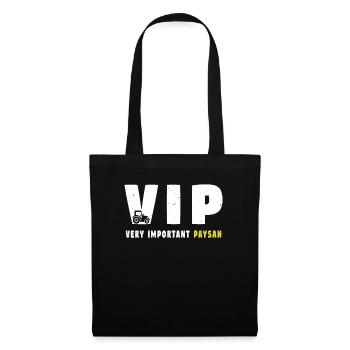 Paysan VIP cadeau humour agriculteur fermier - Sac en tissu - noir - Devant