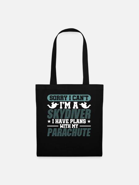 Skydiving Skydive Skydive - Tote Bag - black