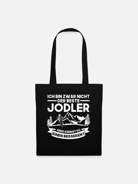 Jodler Jodelmusik Jodeln - Stoffbeutel - Schwarz