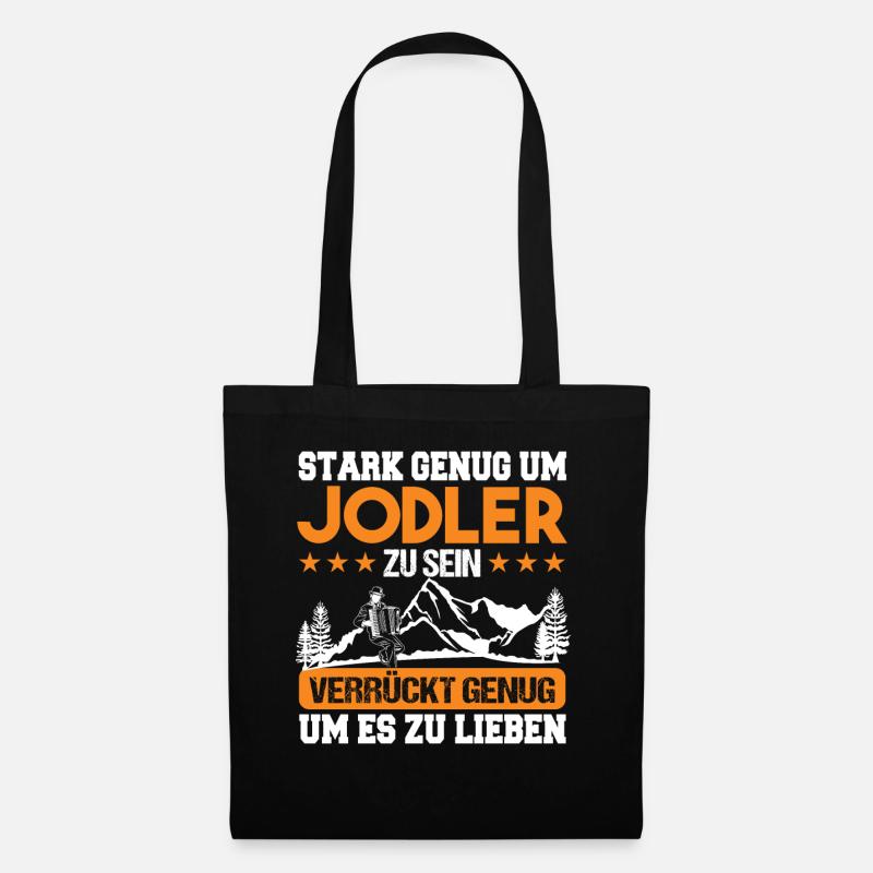 Jodler Jodelmusik Jodeln - Stoffbeutel - Schwarz
