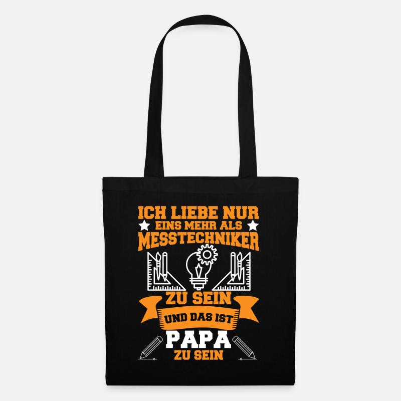 Messtechniker CAD Konstrukteur Messtechnik - Stoffbeutel - Schwarz