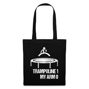 Armbruch Kind Arm Gebrochen Trampoline 1 My Arm 0 - Stoffbeutel - Schwarz - Vorne
