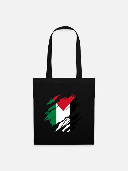 Gaza Strip Palestine Palestinian Flag - Tote Bag - black