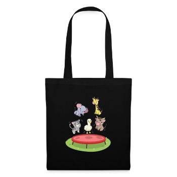 Trampolining Gymnastics Gymnasts Fitness Exercise - Tote Bag - black - Front