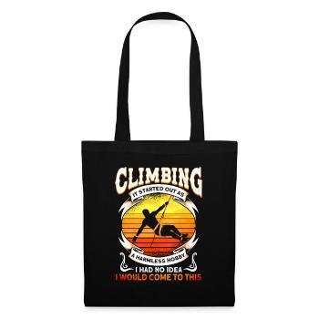 Mur d’escalade Escalade grimpeur - Sac en tissu - noir - Devant
