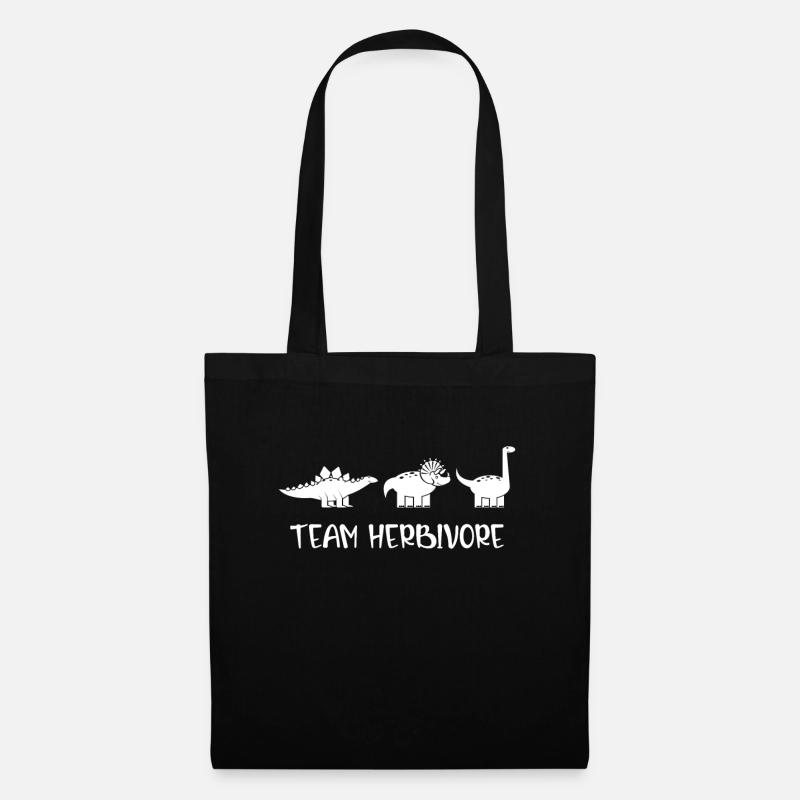 Team Herbivore Veganismus Vegetarisches Fleisch Geschenk - Stoffbeutel - Schwarz