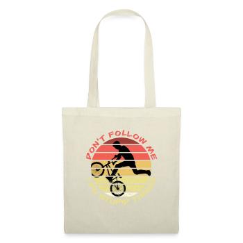Don’t Follow Me BMX Vélo Cycliste VTT Cadeau - Sac en tissu - nature - Devant