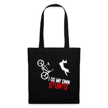I Do My Own Stunts BMX Bike Biker Sport Stunt Gift - Tote Bag - black - Front