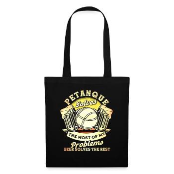 Boul Player Pétanque Boules Gift - Tote Bag - black - Front
