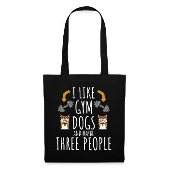 I Like Gym Dogs And Maybe Three People - Tote Bag - black - Front