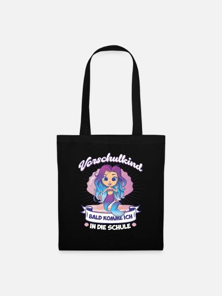 Vorschüler Einschulung Vorschulkind Geschenk - Stoffbeutel - Schwarz