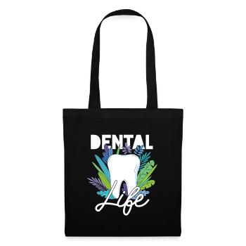Dental Life Dentist Assistant Dentistry Tooth Gift - Tote Bag - black - Front