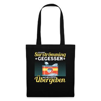 Schweden Surströmming Surströmming Challenge - Stoffbeutel - Schwarz - Vorne