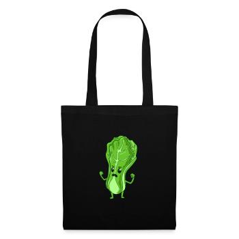 Comic Salad Head - Tote Bag - black - Front