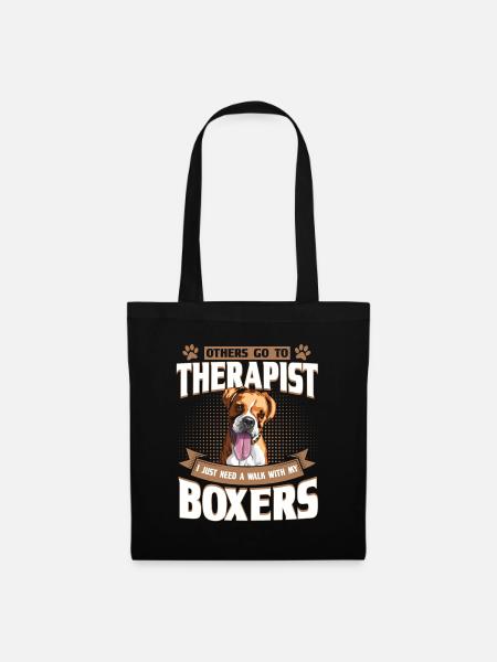 Boxer Hund Boxer Liebhaber Boxer Geschenk - Stoffbeutel - Schwarz