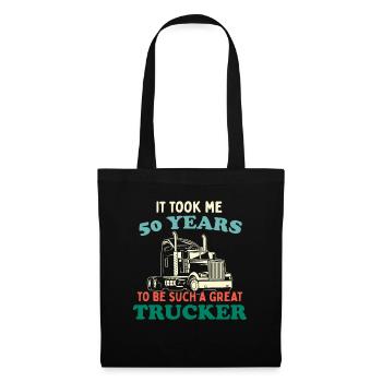 Trucker Party Trucking Trucking Truck Driver 50th Birthday - Tote Bag - black - Front