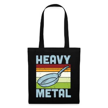 Heavy Metal Pan Frying Pan - Tote Bag - black - Front