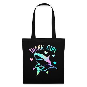 Shark Girl - Tote Bag - black - Front