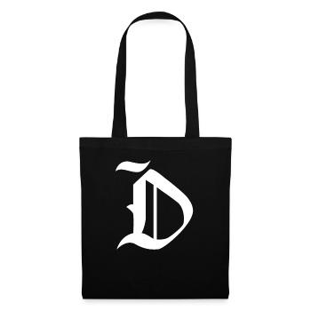 Letter D personalized gift alphabet first name Christmas - Tote Bag - black - Front