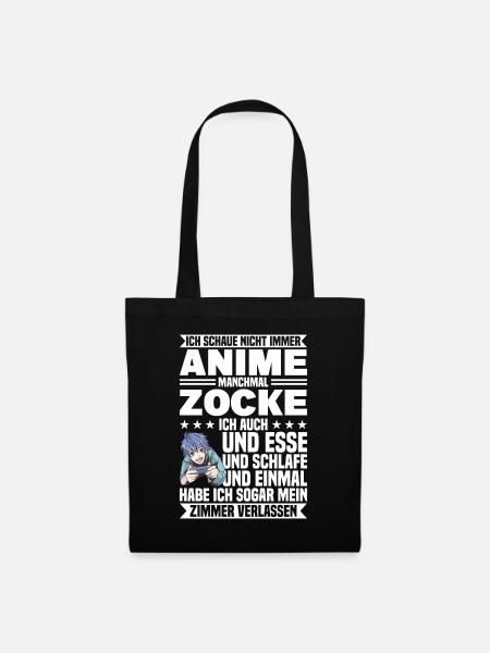Manchmal Zocke Ich Auch - Stoffbeutel - Schwarz