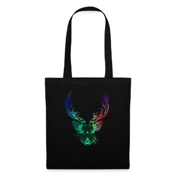 Colorful deer head - Tote Bag - black - Front
