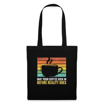 I like coffee gift ideas coffee lovers - Tote Bag - black - Front