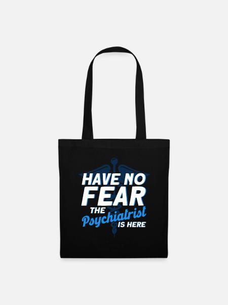 Psychiater Psychology Psychiatrie Geschenk - Stoffbeutel - Schwarz