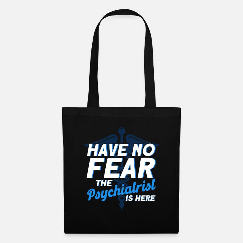 Psychiater Psychology Psychiatrie Geschenk - Stoffbeutel - Schwarz