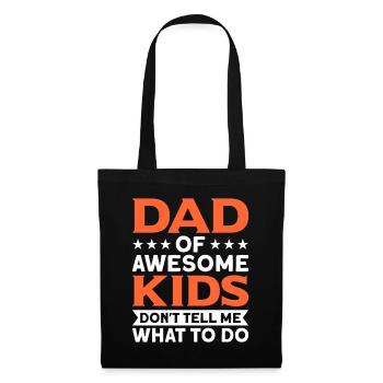 Dad Papa Father Gift - Tote Bag - black - Front