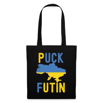 FK Poutine, Puck Futin, Stand avec l’Ukraine, Anti Guerre - Sac en tissu - noir - Devant