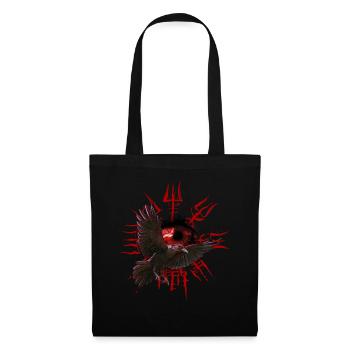 Vegvisir Odin avec Hugin et Munin - Vikings - Sac en tissu - noir - Devant