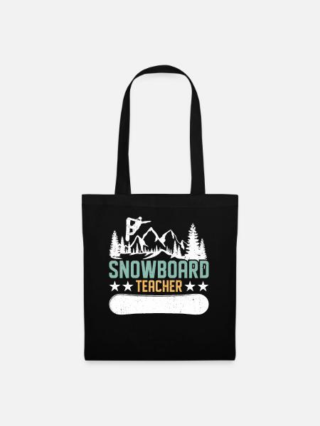 Snowboarder Snowboarden Snowboard - Stoffbeutel - Schwarz