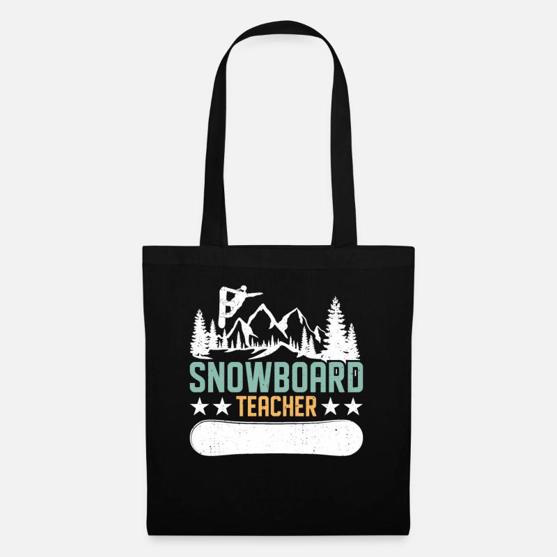 Snowboarder Snowboarden Snowboard - Stoffbeutel - Schwarz