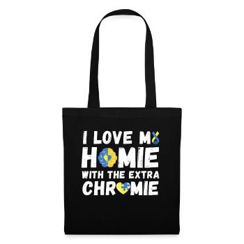Sensibilisation au syndrome de Down - Sac en tissu - noir - Devant