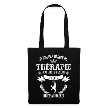 Basket Thérapie pour Basketteur - Sac en tissu - noir - Devant
