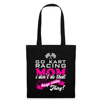 Go Kart Racing Mother/ Kart Driver - Tote Bag - black - Front